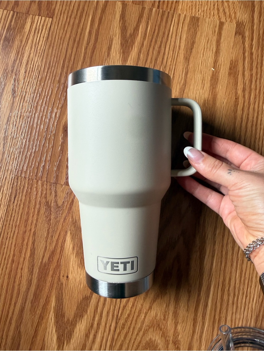 Yeti Rambler Insulated Mug with Handle - Cream